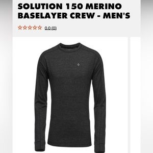 Black Diamond Solution Base Layer New